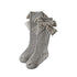 Velvet Bows on Socks Socks Little Palace Store